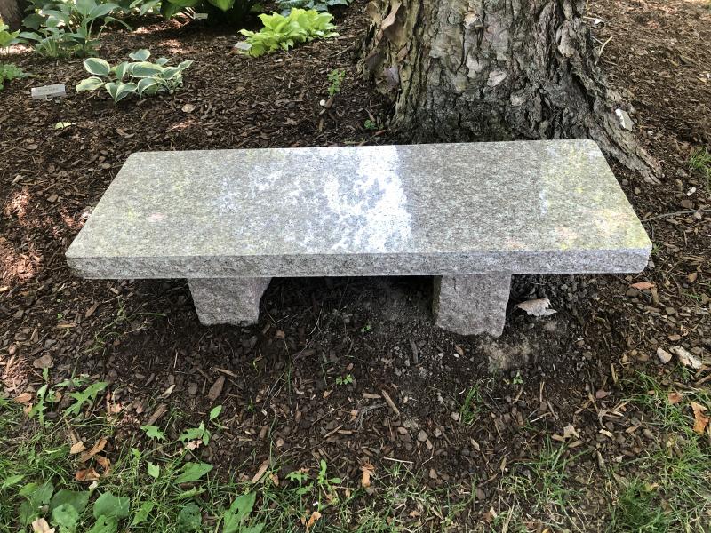 Granite garden online bench